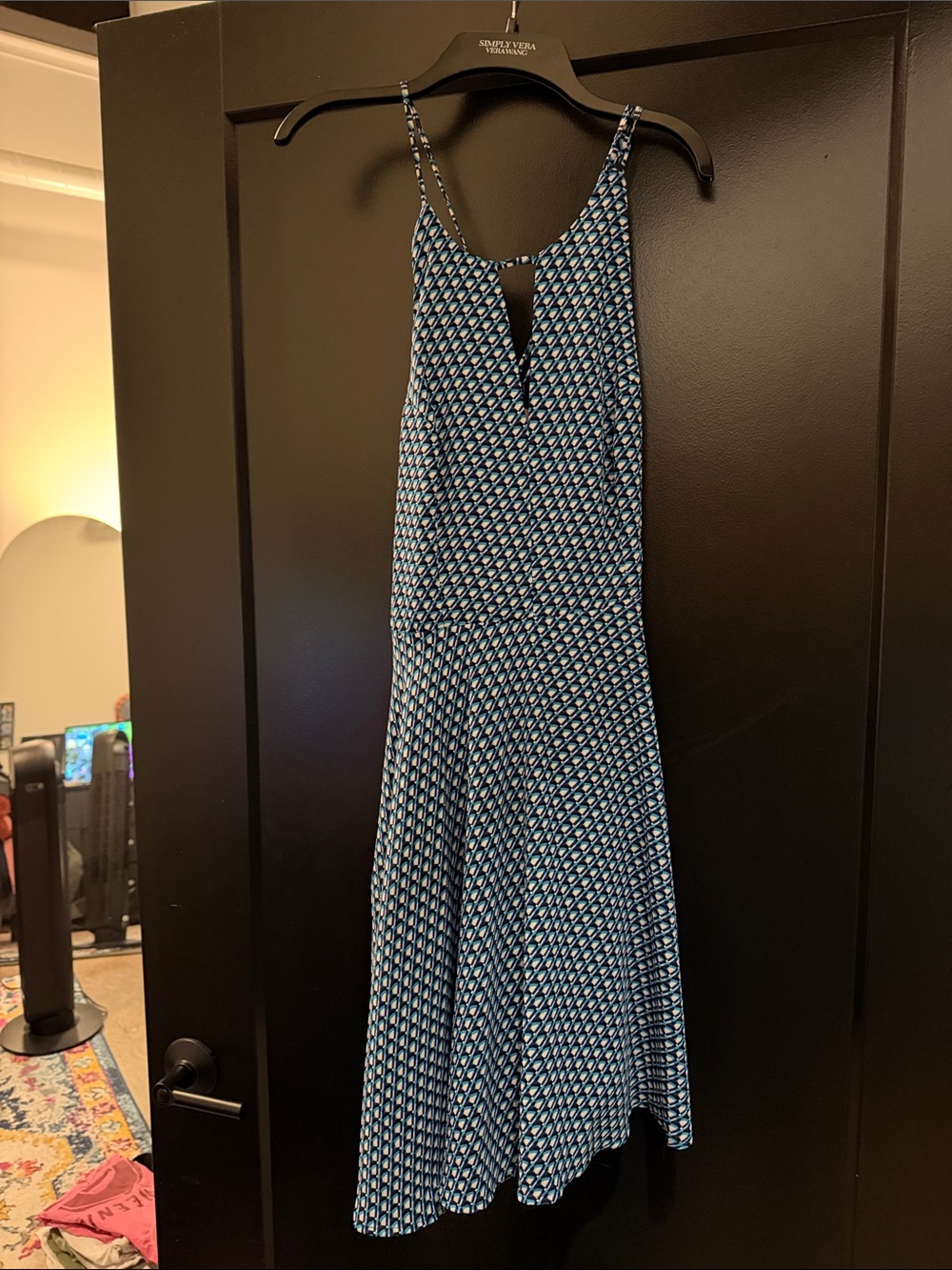 Forever 21 Blue Geometric Midi Dress